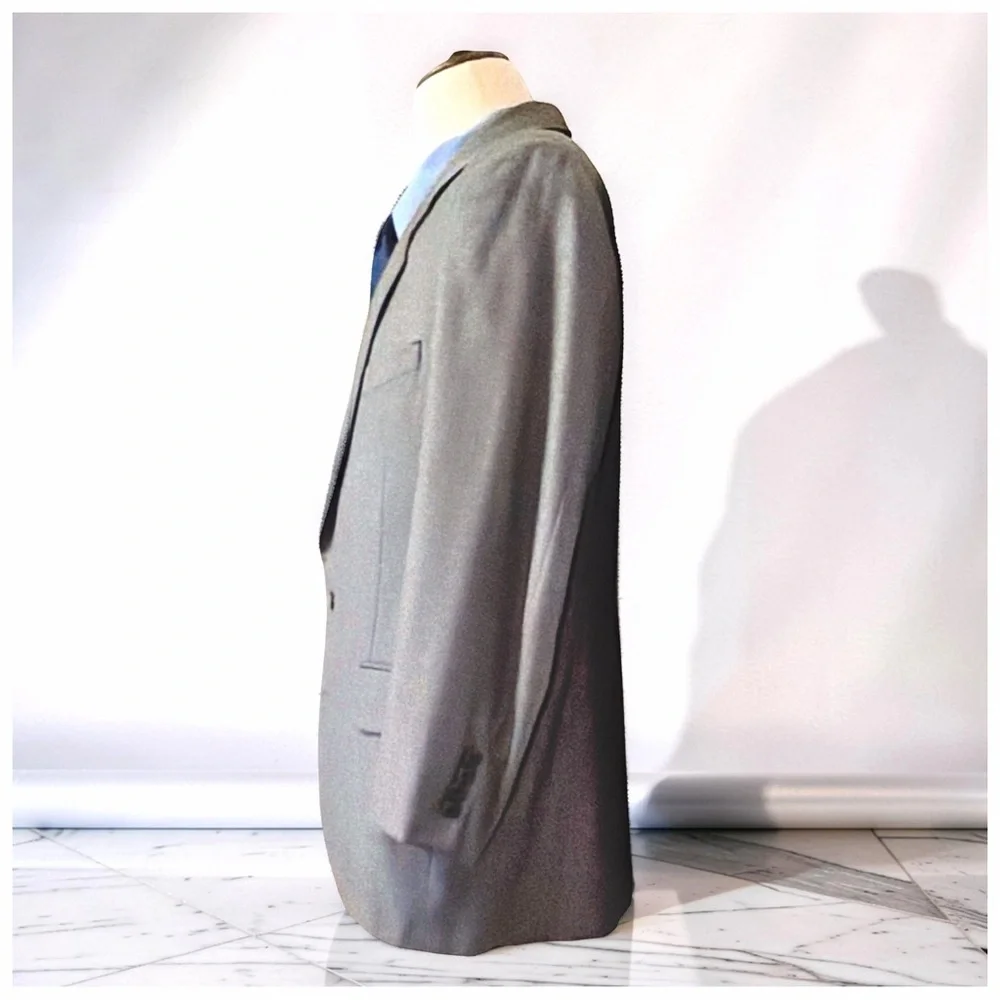 Tom James Royal Classic Gray Suit | 2-Piece | Hand Tailored | Executive Business